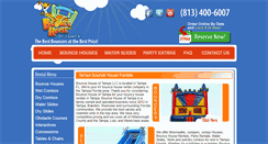 Desktop Screenshot of bouncehouseoftampa.com