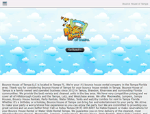 Tablet Screenshot of bouncehouseoftampa.com